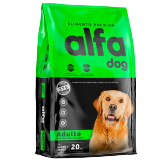 Alfa Perro Adulto Raza Mediana Y Grande 20 kg