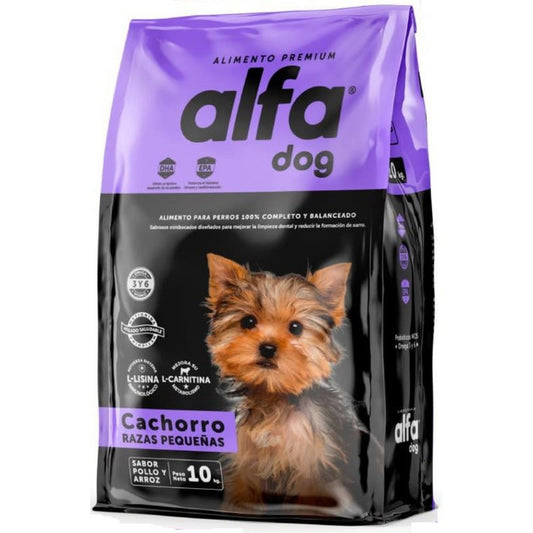 Alfa Perro Cachorro Raza Pequeña 10 kg