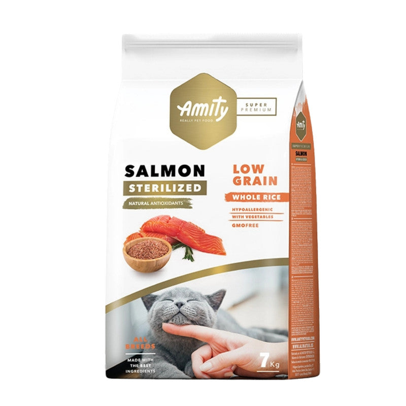 Amity Gato Salmon Esterilizado 7 kg
